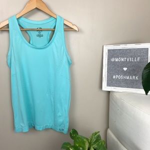 Champion Semi Fitted Medium Green Tank Top